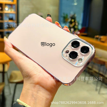 Compatible with iPhone 17 16 15 14 13 12 Pro Max Air Pro Plus Bright Lens Skin-Friendly Phone Case Apple 16 Pro Max AG Nano Matte Protective Cover 15