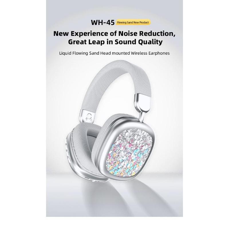 YANUQIA Wireless Headphones, Over-ear Headphones, Hi-Fi Stereo , Suitable for Travel, Work, Sports and Games, Built-in Microphone, Large Battery For Long-Lasting, Suitable For IPhone, Laptop, IOS/Android Bluetooth Headphones