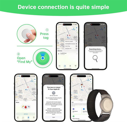Cross-Border Find My Global Positioning Tracker Suitable for Children and Teenagers Bracelet Strap(Only iOS）