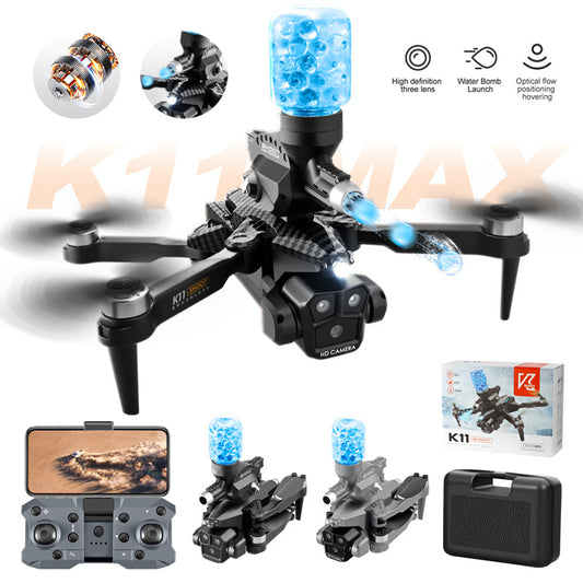 K11Max Drone Optical Flow Three-Camera Quadcopter Brushless Motor Water Bomb Launch Remote Control Aircraft Drone
