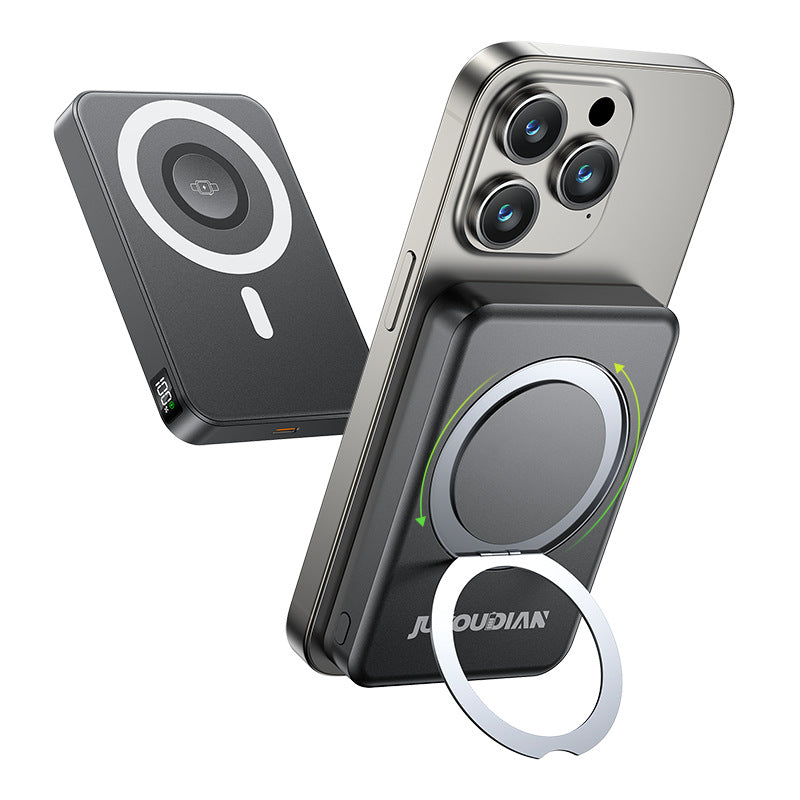 Juyou Electric Folding Stand Magnetic Power Bank 3c Certified Power Bank Fast Charging Multi-Function Wireless Charging Factory