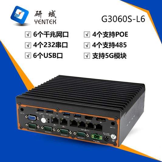 Industrial Control G3060S-L6 Fanless Mini Industrial Computer 11/12 Gen i5 i7 Vision Industrial PC Host