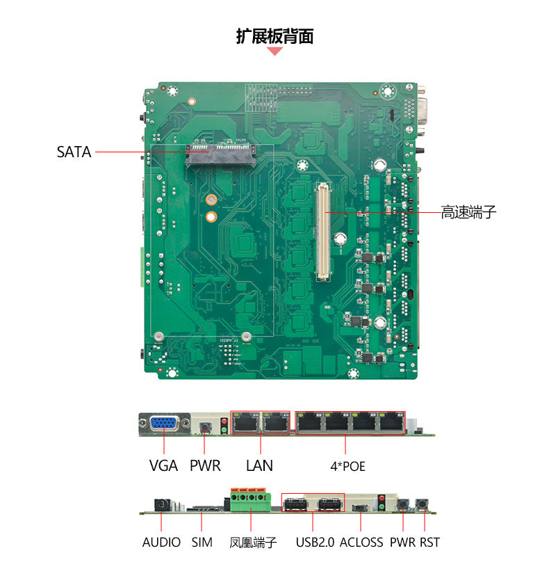 G3060S-G16 Embedded Industrial Computer 8-Input 8-Output GPIO Industrial Computer Machine Vision Industrial Control Host