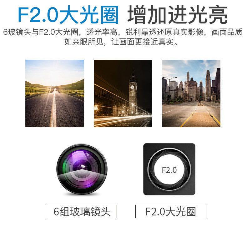 High Definition Car Mount DVR Reversing Image Parking Guard HD Three-Lens Dash Cam Factory Wholesale