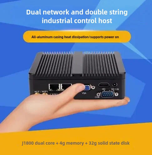 J1900 J1800 N2830 N2920 Embedded Fanless Mini PC Fanless 2LAN Gigabit NICs MINI Computer PfSense Server Firewall with 2xCOM