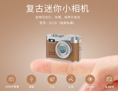 Cross-Border HD Children's Camera with Screen Pocket Photo Video Recorder Portable Children's Retro Mini Camera