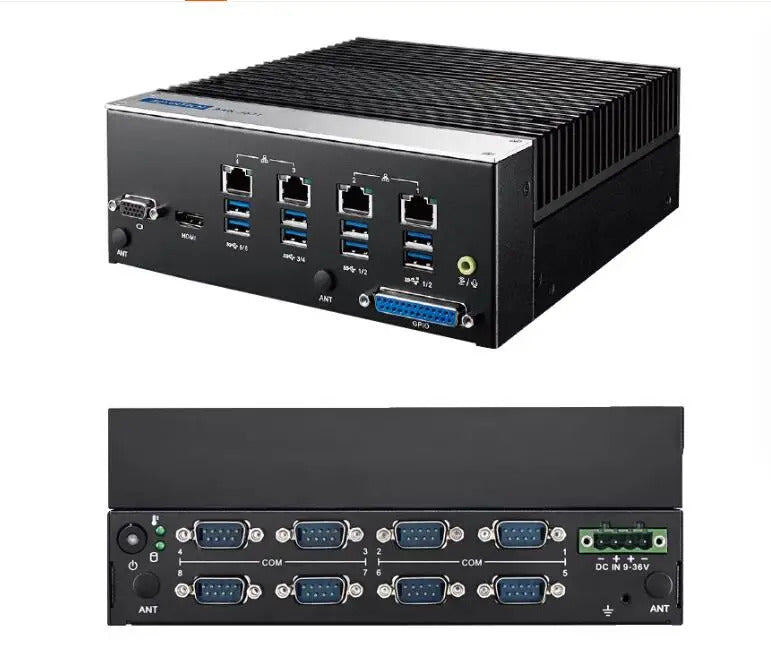 ARK-3531 Fanless Embedded Industrial Computer Mini Industrial 8th/9th Gen Core™ i3/i5/i7/i9 LGA1151 Box PC input 9-36VDC 4*LAN