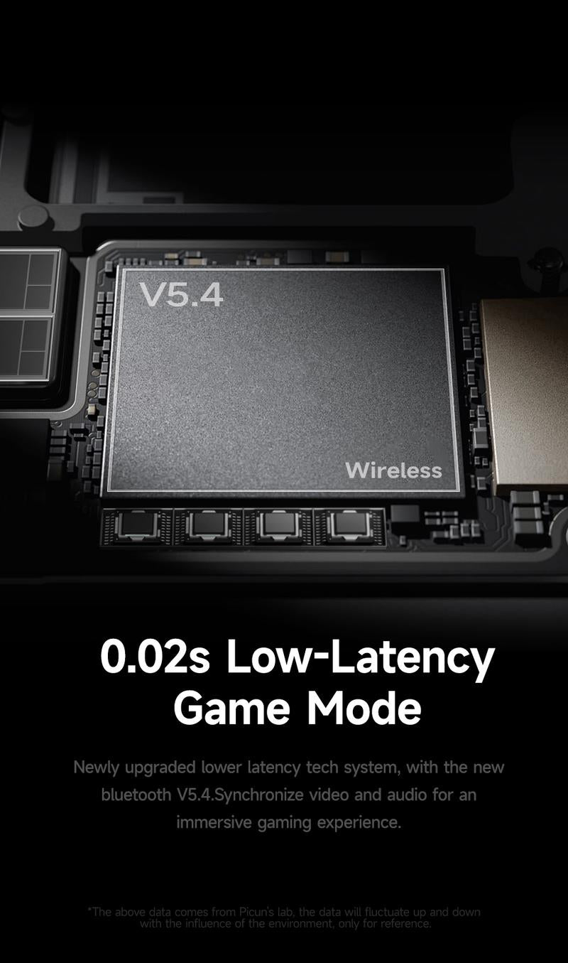 Picun F8 Pro Wireless Headphones - 52dB Noise Cancellation, 5 Smart ENC Mics, Detachable Fabric Ear Cushions, 140 Hour Long Battery Life,  Premium Audio Seamless Dual Device Connection for All-Day Use and Boosted Productivity Bluetooth