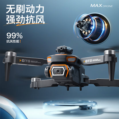 Cross-Border GT5Drone HD Aerial Photography Electric Lens Quadcopter Obstacle Avoidance Brushless Remote Control Aircraft Drone