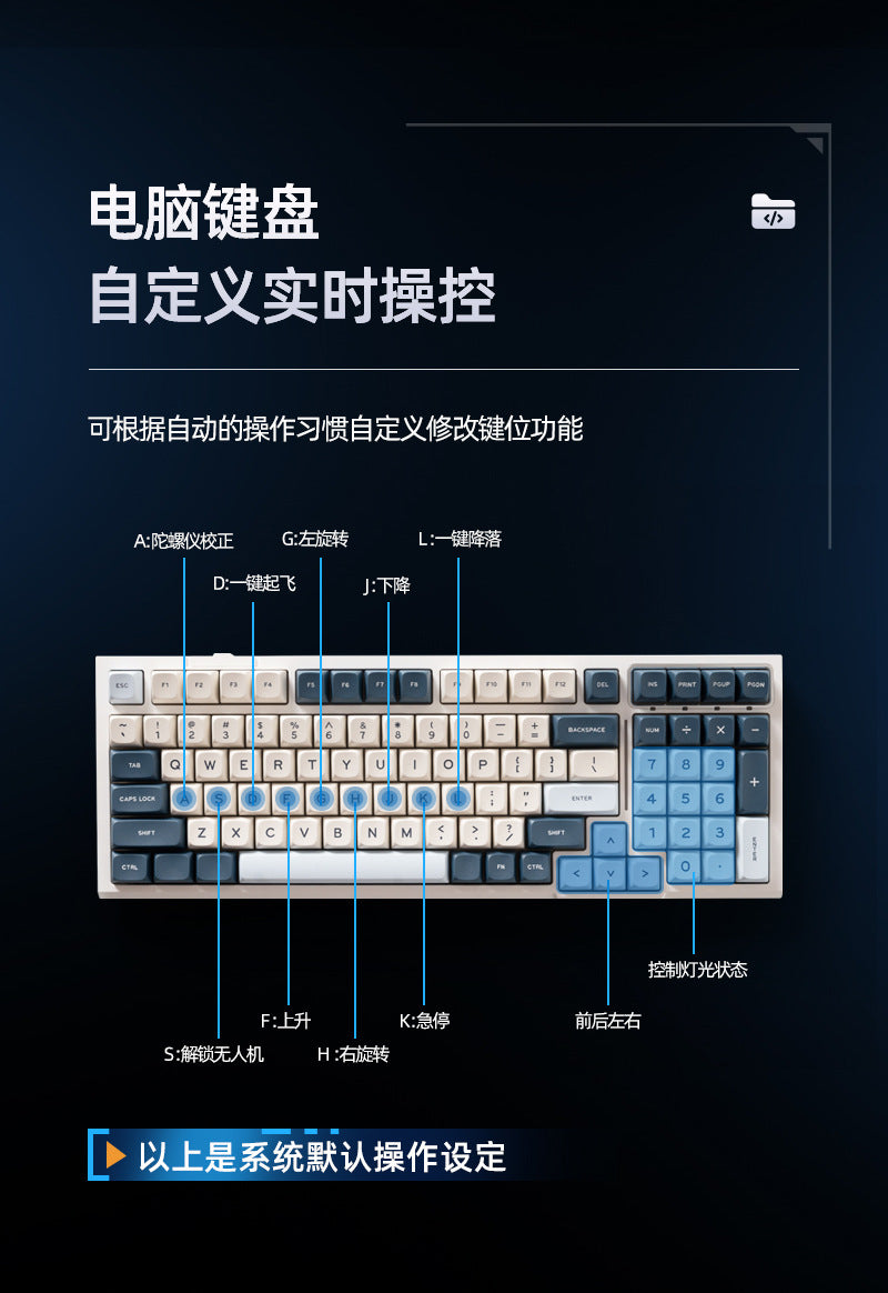 Educational Drone S1Teaching Course Computer Controlled Graphical Programming Quadcopter Remote Control Model Aircraft