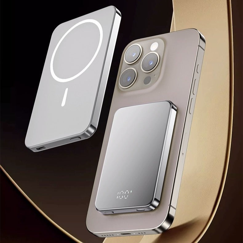 Magsafe Ultra-thin Mini Aluminum Alloy Magnetic Power Bank20w Fast charging is suitable for Apple portable power banks
