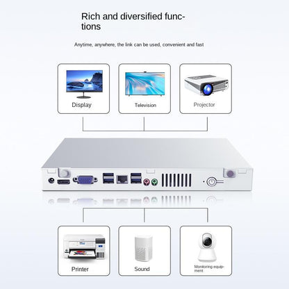 Computer host brand new Mini desktop office gaming small portable mini case micro computer