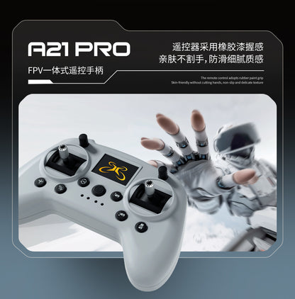 Cross-Border A21Drone Brushless Motor Mecha Style Aircraft Optical Flow Positioning Aerial Photography Full Protection Remote Control Airplane