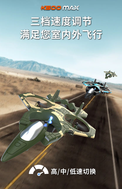 Cross-Border K500Max Fighter Four-Channel Suspension Four-Axis Drone Altitude Hold Roll Stunt Lighting Aircraft Low Price