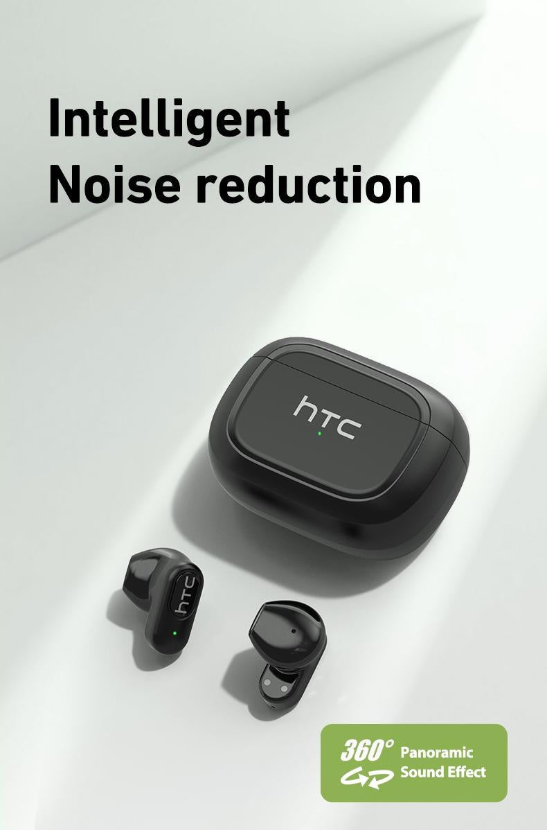 HTC NE51 Wireless Earbuds Bluetooth 6.0 Earphones Waterproof Wireless Earphones, Sports, Study and Audio Calls | Built in Microphone In Ear Earbuds, Gaming Bluetooth Headphones