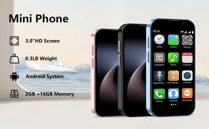 Soyes 3.0" Mini Smartphone with HD Touchscreen Dual Cameras 3MP+5MP GPS Android Lightweight Portable Kids Learning Tool Toy Cellphone Gift - Casing (notes to use 5V/1A adapters only)