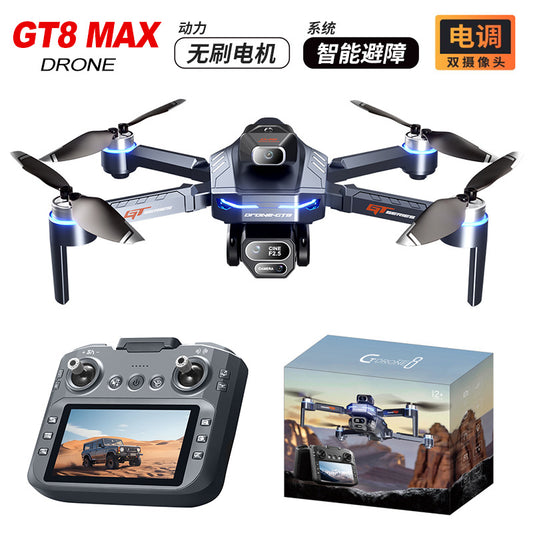 Cross-Border GT8Drone remote control with screen HD aerial photography brushless obstacle avoidance quadcopter toy airplane drone