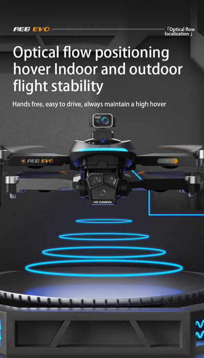 AE8EVO Screen-controlled Brushless Drone HD Aerial Photography GPS Return Folding Intelligent Obstacle Avoidance Screen Display Remote Control Airplane