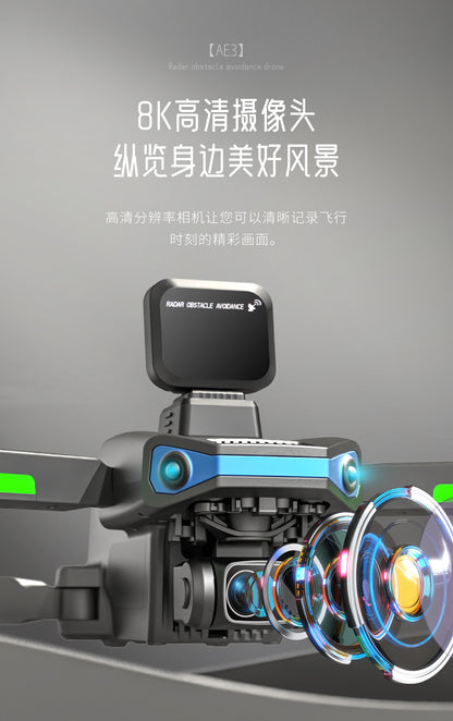 Cross-Border AE3Long Endurance Brushless Drone GPS Three-axis gimbal obstacle avoidance drone HD aerial photography remote control aircraft
