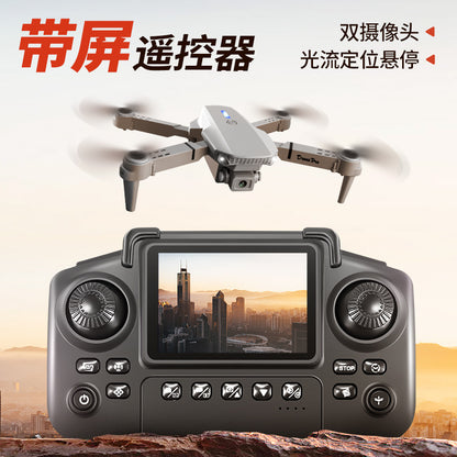 Cross-Border E88/E99D Screen-Controlled Drone with Lights, Foldable Dual Camera, Optical Flow Aerial Photography, Remote-Controlled Aircraft, Quadcopter