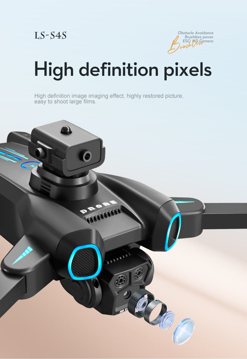 Cross-border Drone Brushless Motor ESC HD Lens Optical Flow Positioning Remote Control Aircraft Obstacle Avoidance Quadcopter