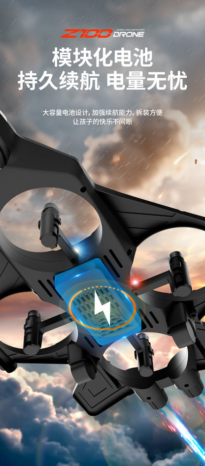 Cross-Border Z100Fighter Four-Channel Suspension Four-Axis Drone Altitude Hold Roll Stunt Gyro Light Aircraft Low Price