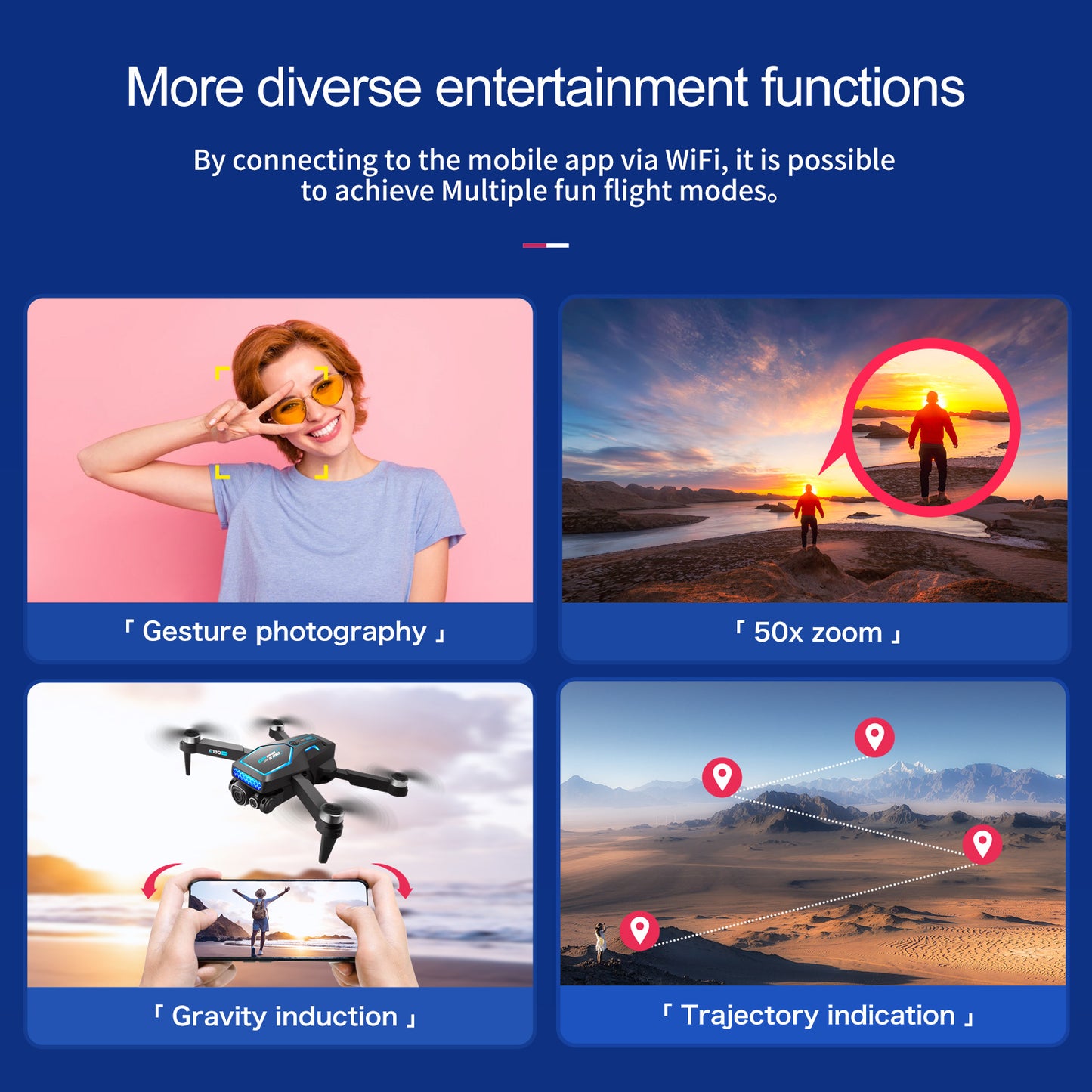Cross-Border S180Drone Aerial Photography Electric Lens Obstacle Avoidance Brushless Motor Optical Flow Remote Control Aircraft Toy drone