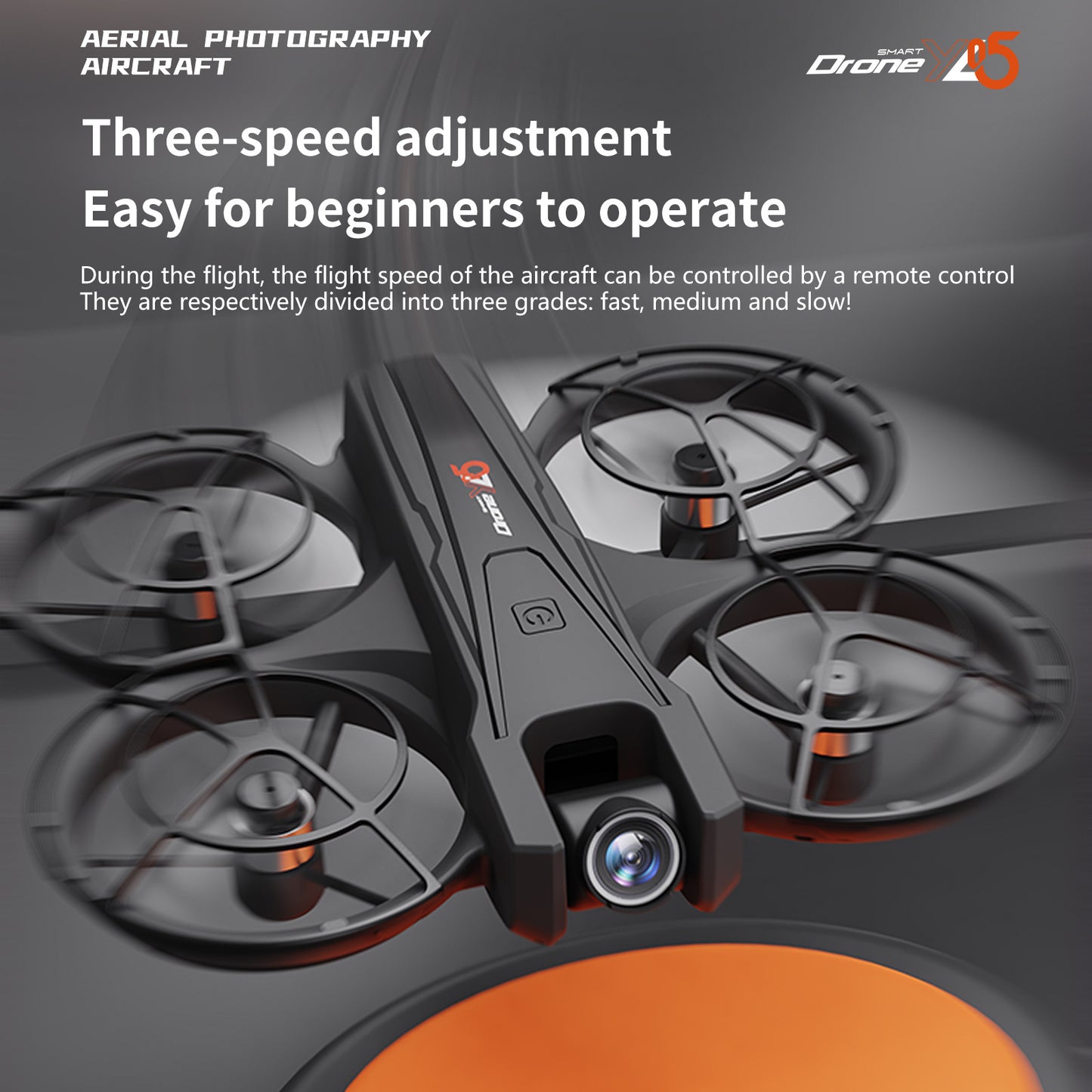 Cross-Border YL05Drone Flying Across Large Screen Without Phone Aerial Photography HD Optical Flow Brushless Toy Airplane