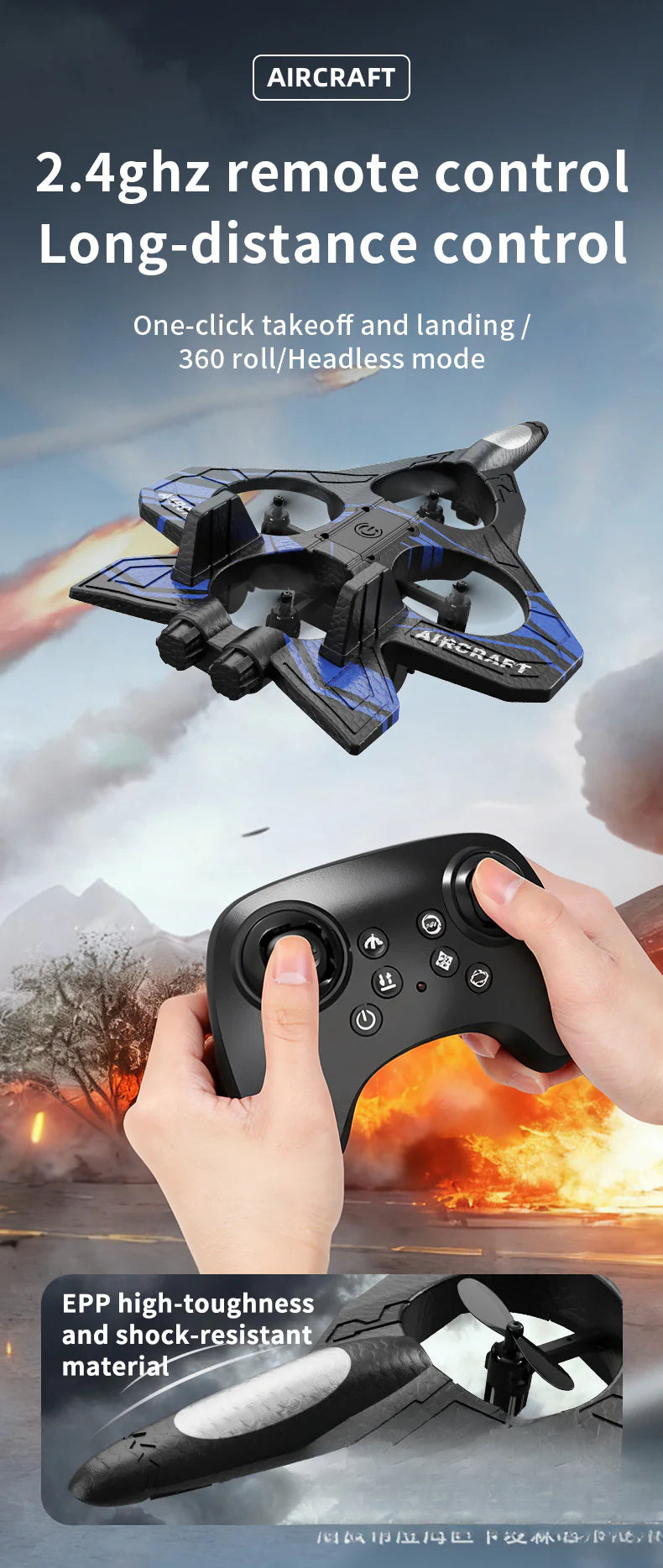 Cross-border G1 Stunt Aircraft Fighter Glider Foam Aircraft Drone Small Model Aircraft Toy for Elementary School Students and Boys