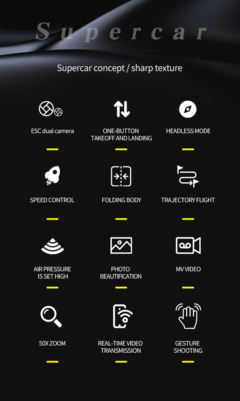 XS9Cross-border Drone4K Dual Camera HD Aerial Photography Foldable Drone with Altitude Hold V88Remote Control Airplane Toy