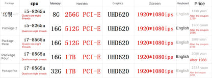 Laptop Lenovo ThinkPad T490S Ultrabook i BM 14inch i7 Quad Core T480S T14S