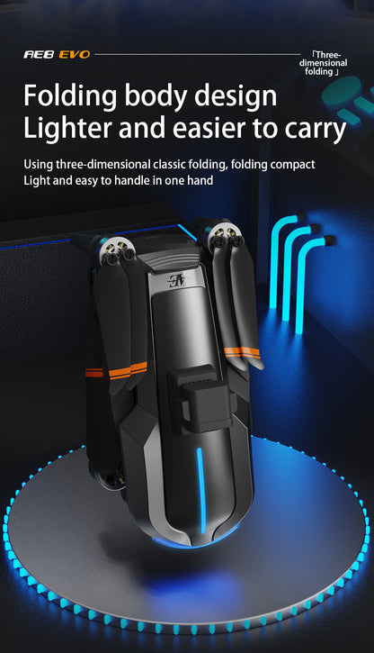 AE8EVO Screen-controlled Brushless Drone HD Aerial Photography GPS Return Folding Intelligent Obstacle Avoidance Screen Display Remote Control Airplane