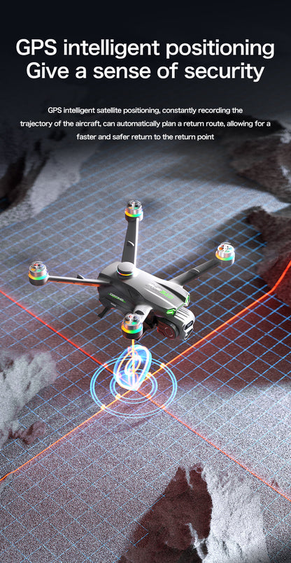 Cross-Border GT6Brushless Drone Intelligent Obstacle Avoidance Optical Flow GPS Return Remote Control Airplane5G Transmission Quadcopter