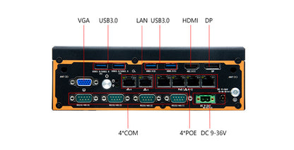 Industrial Control G3060S-L6 Fanless Mini Industrial Computer 11/12 Gen i5 i7 Vision Industrial PC Host