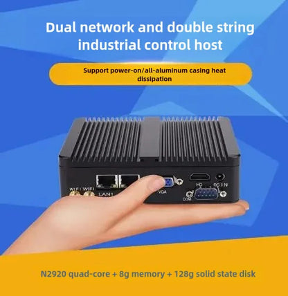 J1900 J1800 N2830 N2920 Embedded Fanless Mini PC Fanless 2LAN Gigabit NICs MINI Computer PfSense Server Firewall with 2xCOM