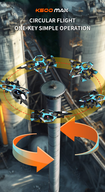 Cross-Border K500Max Fighter Four-Channel Suspension Four-Axis Drone Altitude Hold Roll Stunt Lighting Aircraft Low Price