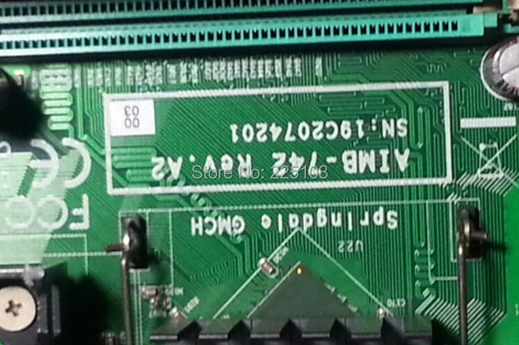 AIMB-742 REV.A2 100% OK Original AIMB-742VE 5*PCI industrial motherboard 2*ISA with CPU RAM VGA LAN IPC Board
