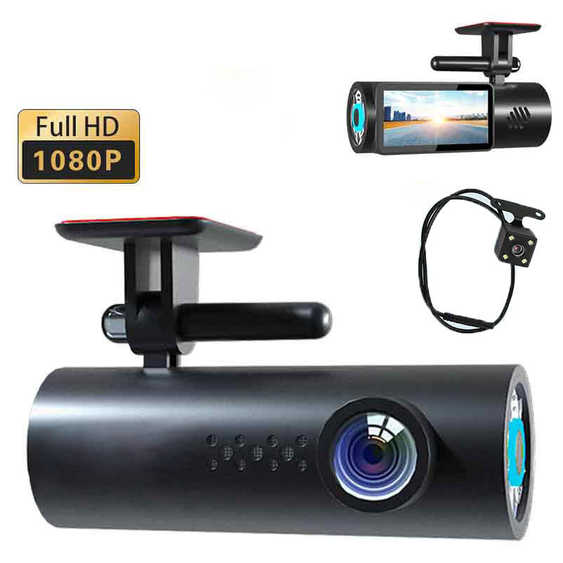 Cross-border HD Dash Cam wifi Mobile Phone Interconnection Starlight Night Vision Dual Lens Car Mount DVR Driving Record