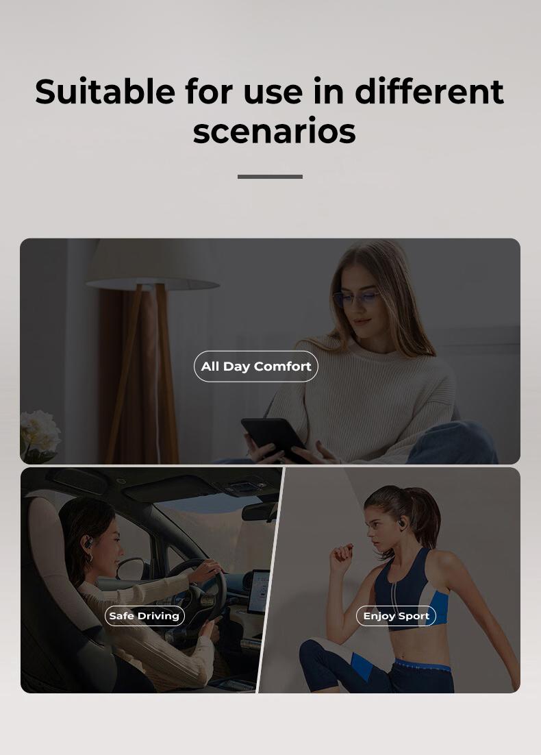 ERAZER XP6 Wireless Earbuds, Bluetooth 5.4 HIFI Sound Quality Bluetooth Headphones, Sports Gaming with Low Latency Earbuds, Touch Control IPX5 Waterproof With microphone Earphones Headsets