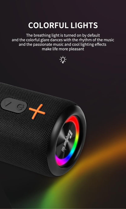 Cyboris springtok  S10 2 in 1 Portable Split Bluetooth speaker Portable subwoofer, 20W High Volume Stereo, IPX6 Waterproof, Smartphone Audio Cyber Black