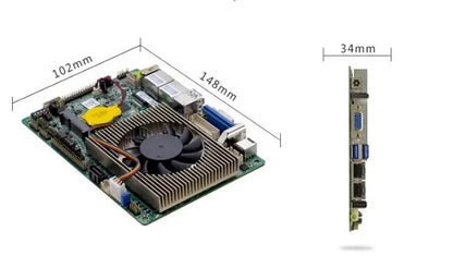 Celeron 5205U CPU Brand 3.5 Size IPC Embedded Mainboard SBC 3.5-inch Industrial Motherboard Onboard 6*COM 2*LAN