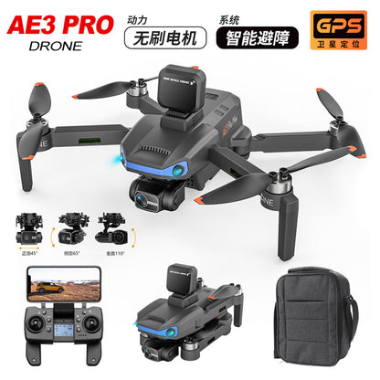 Cross-Border AE3Long Endurance Brushless Drone GPS Three-axis gimbal obstacle avoidance drone HD aerial photography remote control aircraft