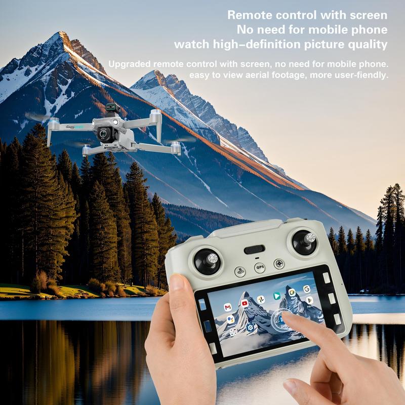 2025 NEW GPS Drone with 4K UHD EIS Camera, 5G WiFi FPV RC Quadcopter with Brushless Motors, Optical Flow Positioning, Obstacle Avoidance, Auto Return