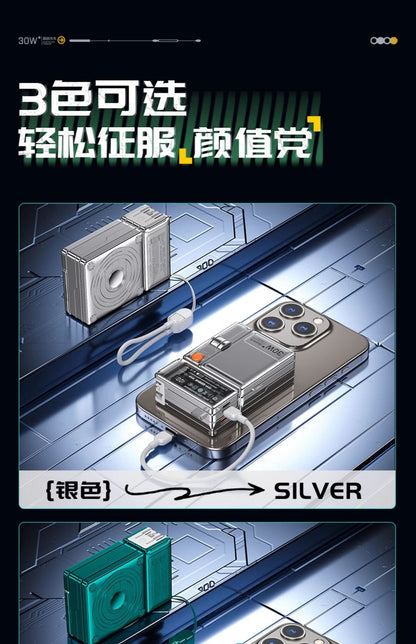 AC Plug Charger30W Super fast charging portable power bank with stand cross-border magnetic charger