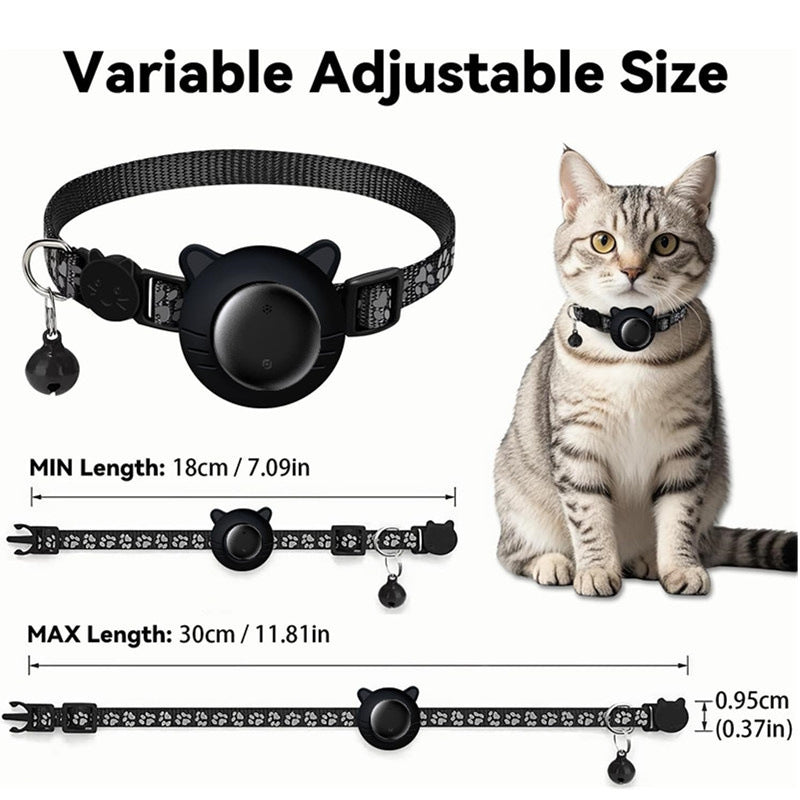 iOS Dedicated Pet Locator Collar Global Tracker Compatible with Apple Find My Locator Cat Collar