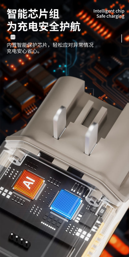 New Portable PD Fast Charge22.5W Wall Charger AC Plug10000mAh power bank with data cable portable charger