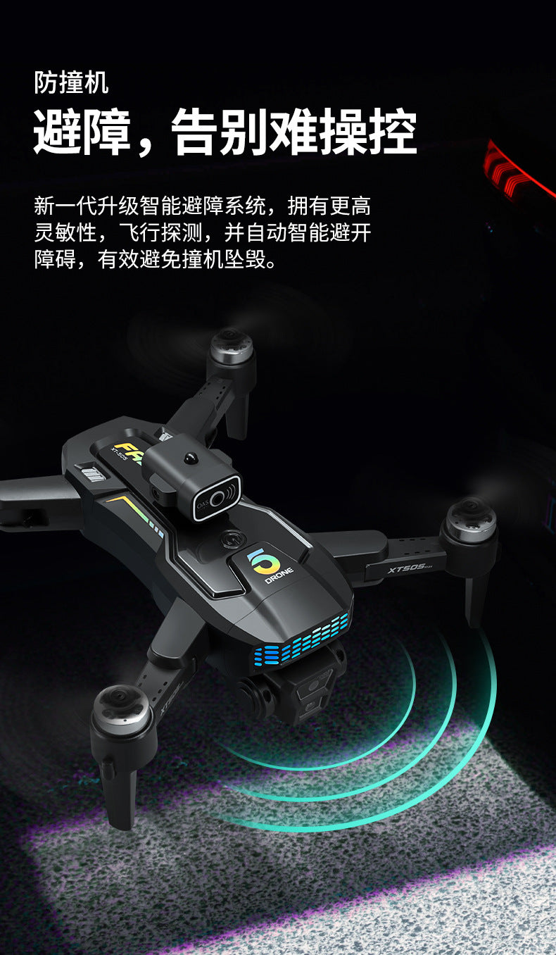 Cross-Border XT505Uav GPS Positioning Brushless Motor HD Dual Camera Aerial Photography Obstacle Avoidance Remote Control Aircraft Drone