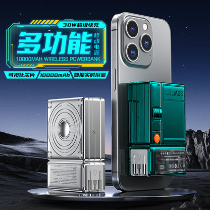 AC Plug Charger30W Super fast charging portable power bank with stand cross-border magnetic charger