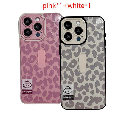 Fashion Leopard-print Pattern Phone Case, Decorative Phone Protector Cover, Phone Accessories Compatible with iPhone 13 14 15 16 Pro Max/Pro, Phone Case