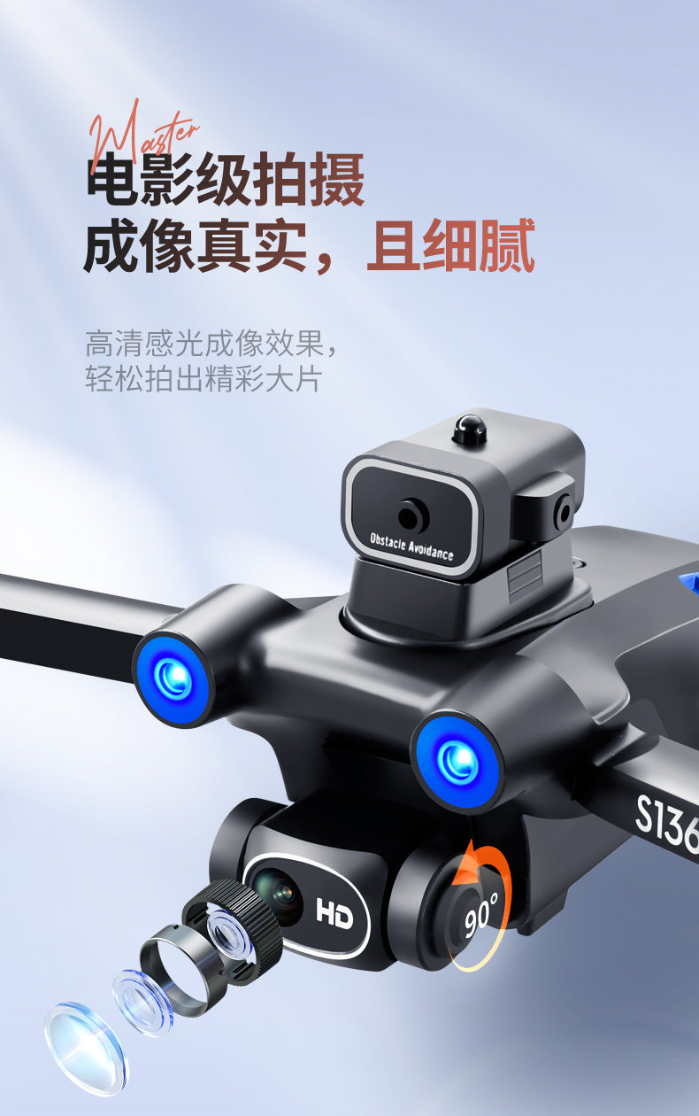 Cross-Border S136Uav GPS Positioning Brushless Motor HD Dual Camera Aerial Photography Obstacle Avoidance Remote Control Aircraft Drone